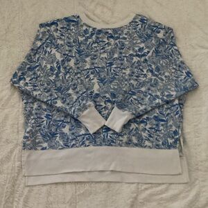 Crown and Ivy Printed Oversized Sweatshirt